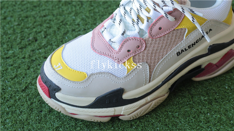 Balenciaga Triples Sneaker Pink White Yellow Women